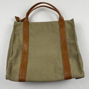 Joy Susan Canvas Tote Handbag Women's Medium Purse Leather Trim